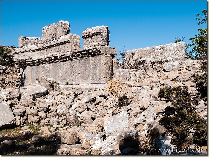 Selge in Pisidien - Tempel im Tal direkt nördlich des 'Krankenhauses'