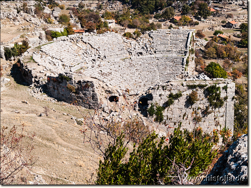 Selge in Pisidien - Das Theater von der Agora gesehen