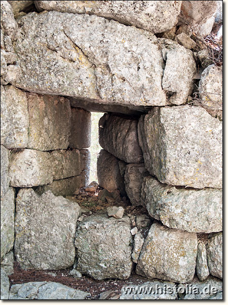 Sia in Pisidien - 'Fenster' neben dem Ost-Tor der Akropolis-Burg