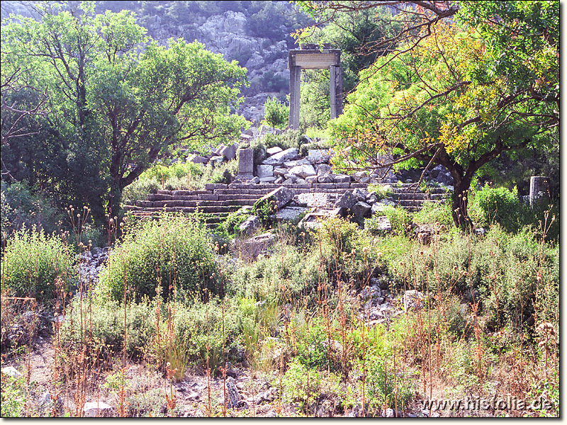Termessos in Pisidien - Ein Tempel in der Nähe der Parkplatzes