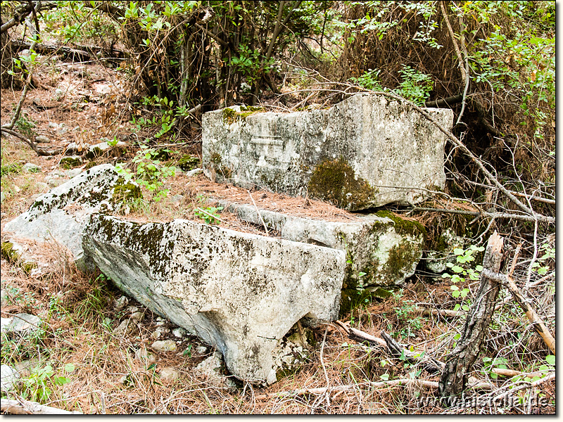 Trebenna in Pisidien - Sarkophag aus der Ost-Nekropole