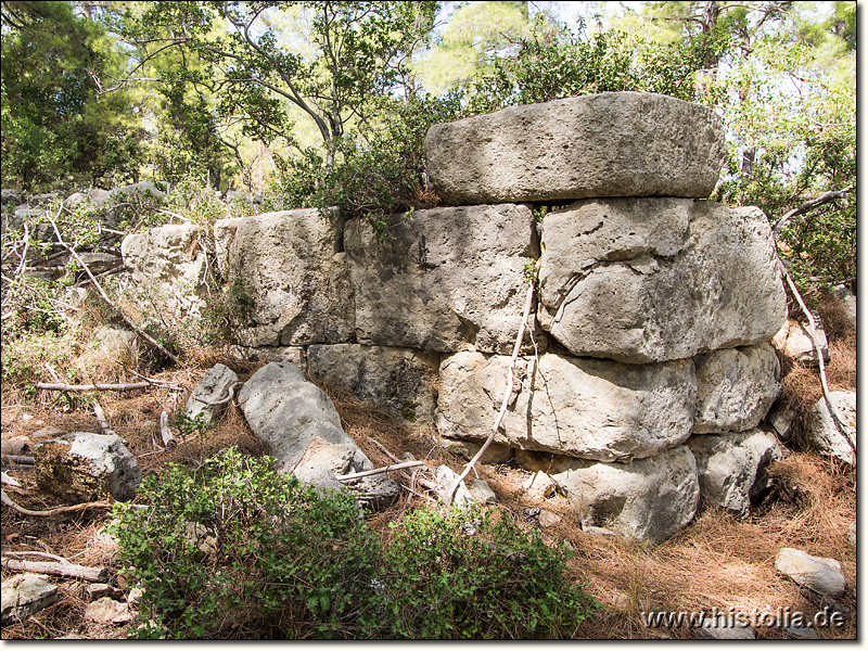 Pisarissos in Pamphylien - Reststück der Stadtmauer von Pisarissos